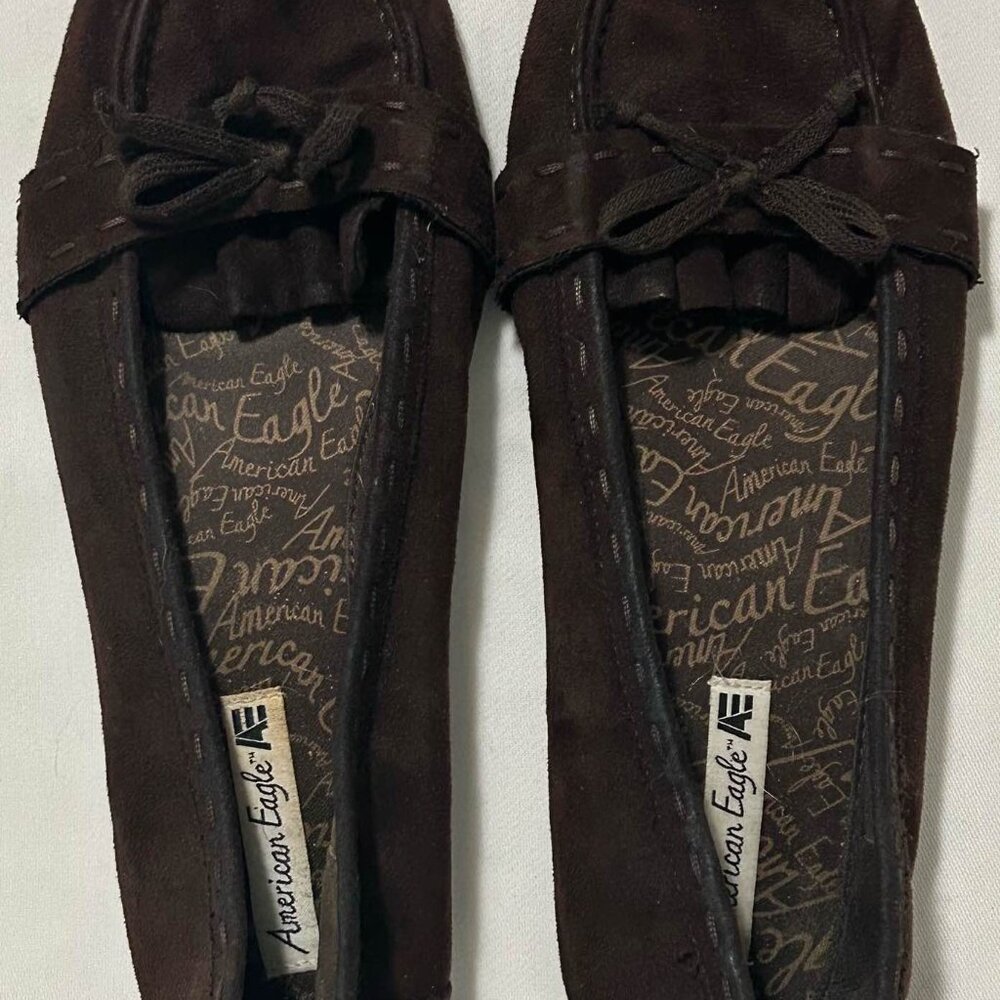 American Eagle - Women’s Brown Moccasin Flats